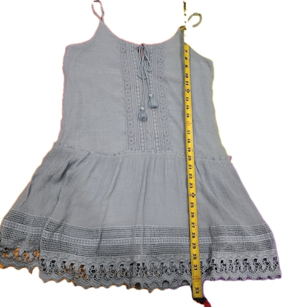 BeBop Blue Boho Mini Dress - Junior's Size XL‎ (Fits like Women's M)